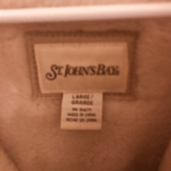 Medium beige washable suede hooded parka with faux fur Sherpa style lining - Picture 1 of 3